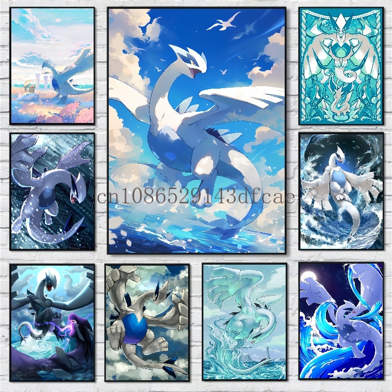 Home Improvement Furniture - 일본 애니메이션 주변 포켓몬 Lugia 포스터