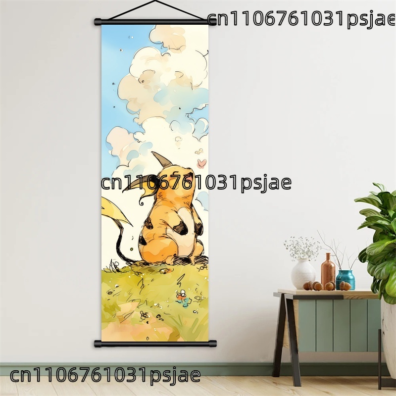 피카츄 - 중앙에 위치한 포켓モンスター 스크롤 프린트, - Home Improvement Furniture 리뷰 및 가격