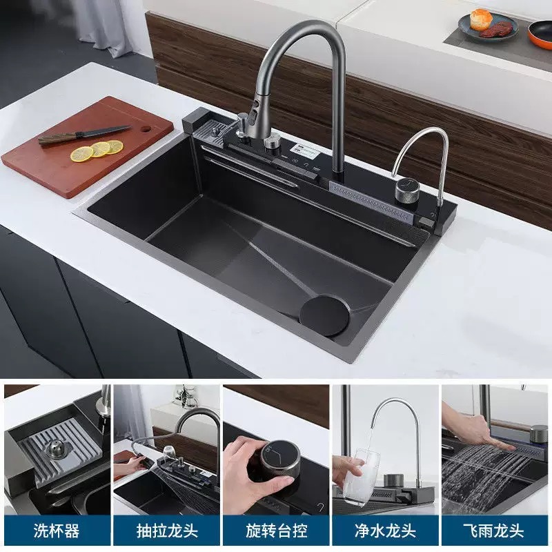 두꺼운 주방 싱크대 스테인레스 스틸 다기능 주방 싱크대 - Home Improvement Kitchen Set 리뷰 및 가격