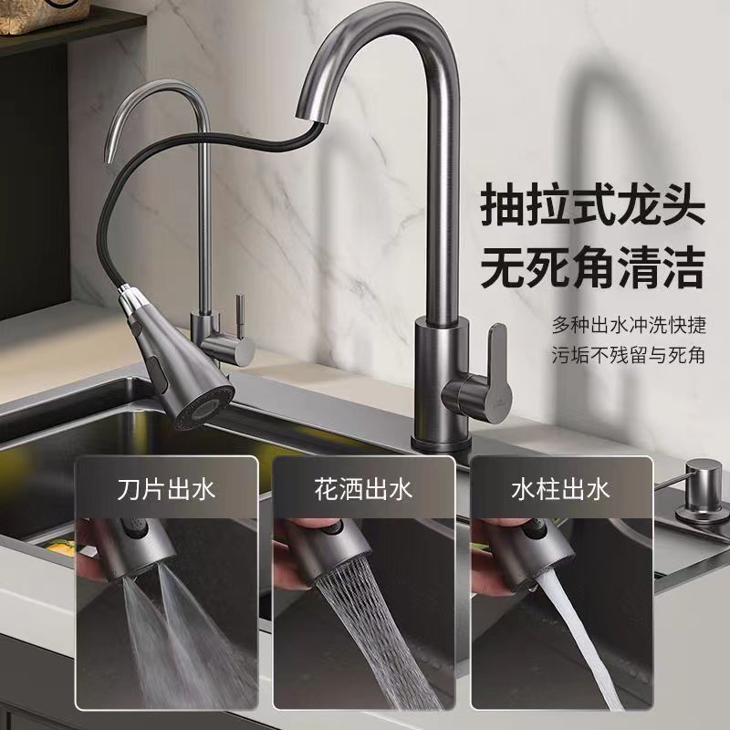 두꺼운 주방 싱크대 스테인레스 스틸 나노 수제 주방 싱 - Home Improvement Kitchen Set 리뷰 및 가격